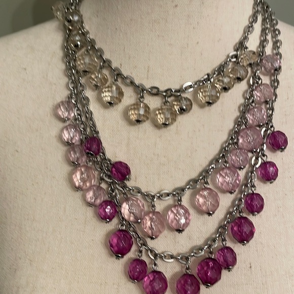 Whbm pink beaded necklace - Picture 1 of 1
